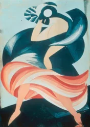 Figur af den 3. kvindelige maske