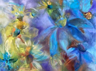 Drømmende abstrakte blomster