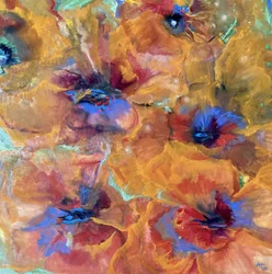 Livlige abstrakte blomster