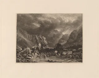Storm i bjergene