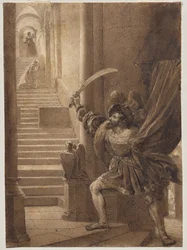 François I vifter med et sværd