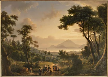 Udsigt over kysten af Posillipo Kongeriget Napoli.