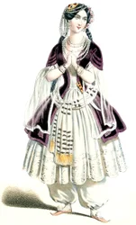 Auber - Haydée - M.lle Lavoye i Haydée, 3. akt - litografi af Alexandre Lacauchie, 1847