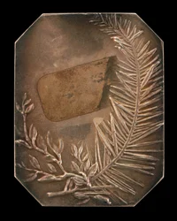 Sammenflettede grene af laurbær og stedsegrønne [omvendt], 1897.