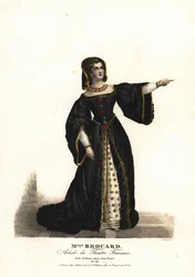 Miss Suzanne Brocard som Alicia i Jane Shore (Richard III og Jeanne Shore) af Nepumucene Lemercier, Theatre Français
