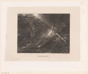 Endymion bezocht af Diana Endymion (titel på objekt)