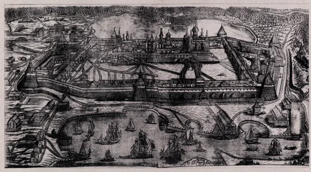 Solovetsky Transfiguration Monastery på Solovetsky-øerne, 1744
