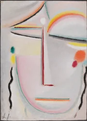 Abstrakt hoved: Oplysning II, 1919.