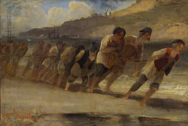 Burlaks ved Volga, 1871.