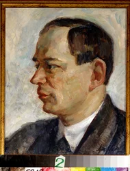 Portræt af komponisten Vissarion Shebalin (1902-1963)