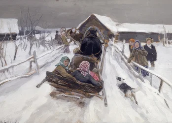 Slædetur i karnevalssæsonen. 1910