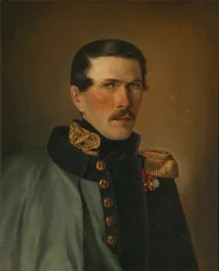 Portræt af en marineofficer