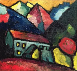 Et hus i bjergene, ca. 1912