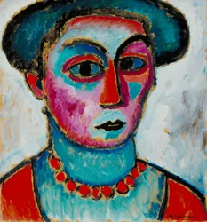 Head of a Woman, ca. 1912 (olie på kompositionstavle)