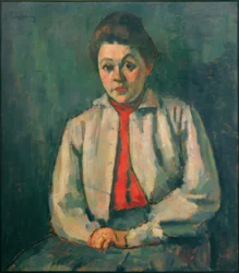 Helene med rød vest