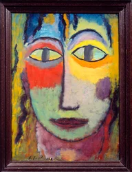 Vandmand. Maleri af russeren Alexei von Javlensky (Alexi von Jawlensky, Alexej von Javlenski) (1864-1941), 20. århundrede. Lyon, Musee des Beaux Arts.