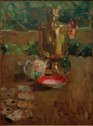 Stilleben med en samovar