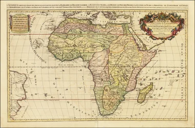 Kort over Afrika fra 1692 af Alexis-Hubert Jaillot