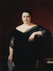 Portræt af operasangerinden Marietta Alboni 1826-1894, 1870.