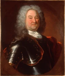 Kaptajn Robert Parker, The Royal Regiment of Ireland, ca. 1720 (olie på lærred)