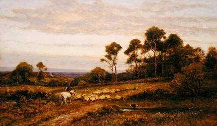 A Surrey Pasture (olie på lærred)