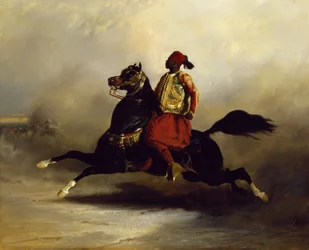Nubisk rytter i galop