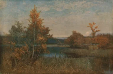 An Autumn Afterglow, 1886, c1930.