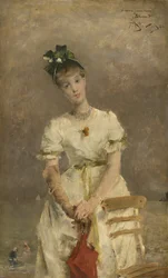 Ung kvinde ved havet, 1886