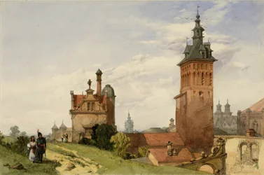En udsigt nær Moskva, 1836 (wc på papir)