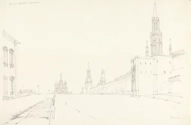 Moskva, 1827 (grafit på papir)