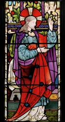 Christ Raising Jairuss Daughter, 1866 (farvet glas)