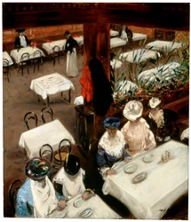 På en café, 1905.