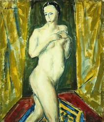Stående nøgen, ca. 1927-28 (gouache ombord)