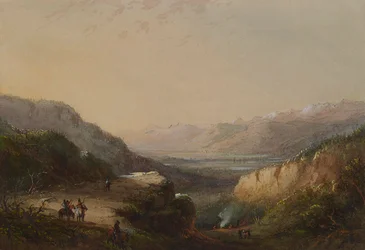 Fjern udsigt over søen (Vindens bjerg)