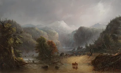 Where the Clouds Love to Rest, ca. 1850 (olie på panel)