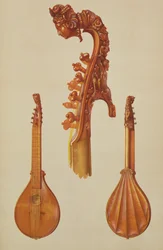 Cittern lavet af Antonio Stradivarius (ca. 1644-1737) 1700, fra 