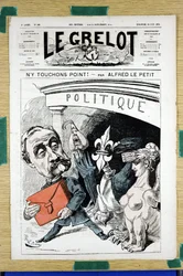 Omslag til "" Le Grelot"", nummer 166, Satirisk i farver