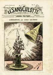 Cover af ""Le Sans-Panlotte"", nummer 12, satirisk i farver