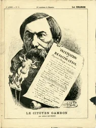 Illustration af Alfred Le Pete (1841-1909) i La Charge (1870), nr. 11
