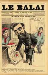 Illustration af Alfred Le Pepetit (1841-1909) til forsiden af Le Bai, nr. 6