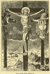Illustration af Alfred Le Pete (1841-1909) i Gros-Jean og hans kur