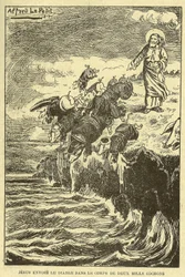Illustration af Alfred Le Pete (1841-1909) i Gros-Jean et son-kur