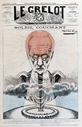 Solnedgang: Victor Hugo - af Alfred Le Pepetit, i "" Le Grelot""" af 11/03/1883