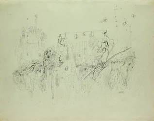 Uden titel, ca. 1941-42 (indisk blæk på papir)