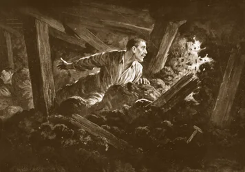 Sapper W. Hackett nægter at efterlade en kammerat, der lå alvorligt såret i et minegalleri