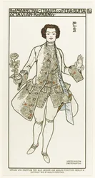 Kostumedesign til operaen Der Rosenkavalier af Richard Strauss, 1910