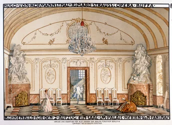 Richard Strauss: Rosenkavaleren (Le Chevalier à la rose). Scenografi af Roller. 2. akt