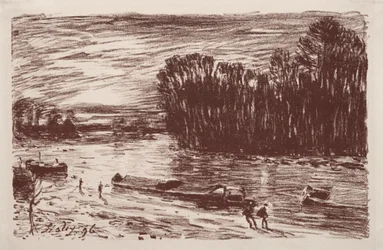 Loings bredder, nær Saint-Mammès