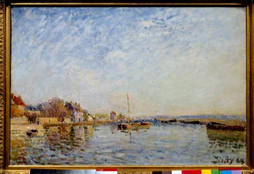 Canal du Loing Painting by Alfred Sisleydani