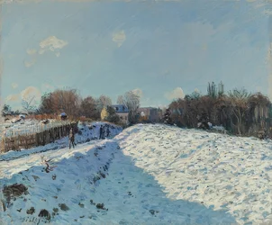 Louveciennes i sne, sneeffekt i Louveciennes, 1874